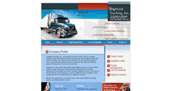 Desktop Screenshot of highlandtrucking.com